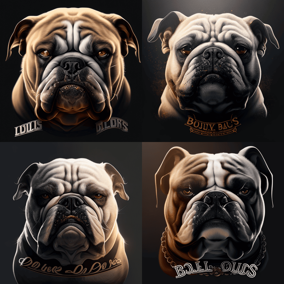 realistic bulldog angry 4K ai image