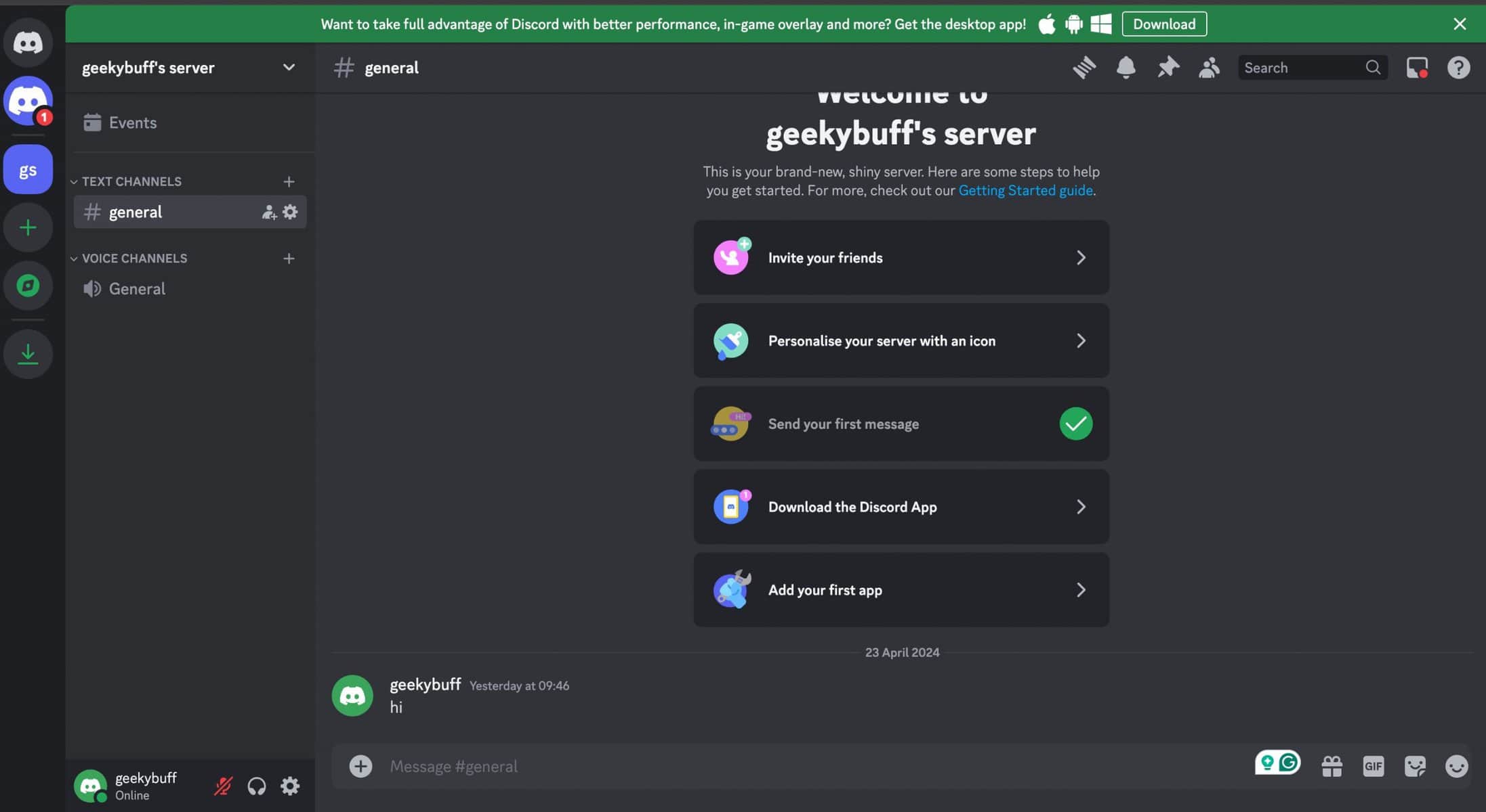 discord voice chat server