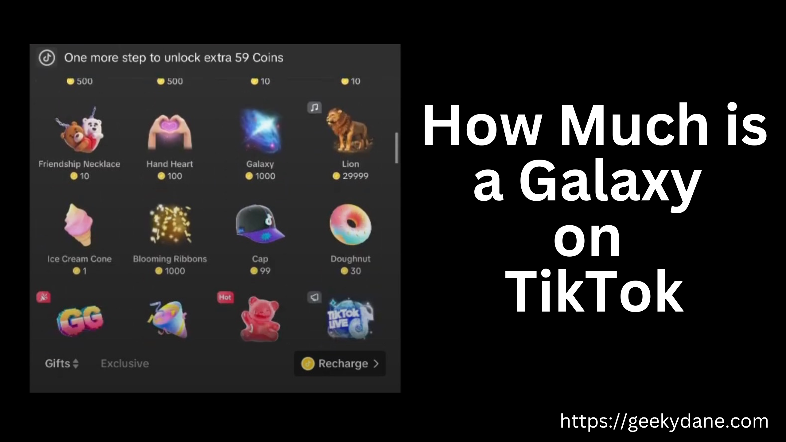 How Much is a Galaxy on TikTok